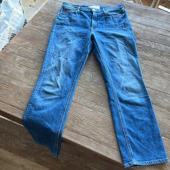 MOTHER THE DAZZLER “cowboys don’t cry” wash DENIM BLUE JEANS SIZE 29 - Picture 4 of 15